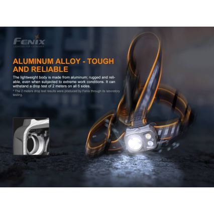 Fenix HP25RV20 - LED pandelampe genopladelig og dæmpbar 3xLED/1x21700 IP66 1600 lm 800 timer