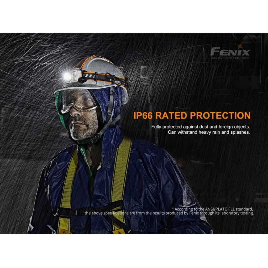 Fenix HP25RV20 - LED pandelampe genopladelig og dæmpbar 3xLED/1x21700 IP66 1600 lm 800 timer