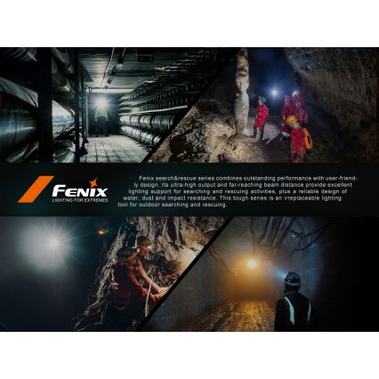 Fenix HP35R - Dæmpbar genopladelig pandelampe LED/USB 5000 mAh IP66 4000 lm 500 h sort