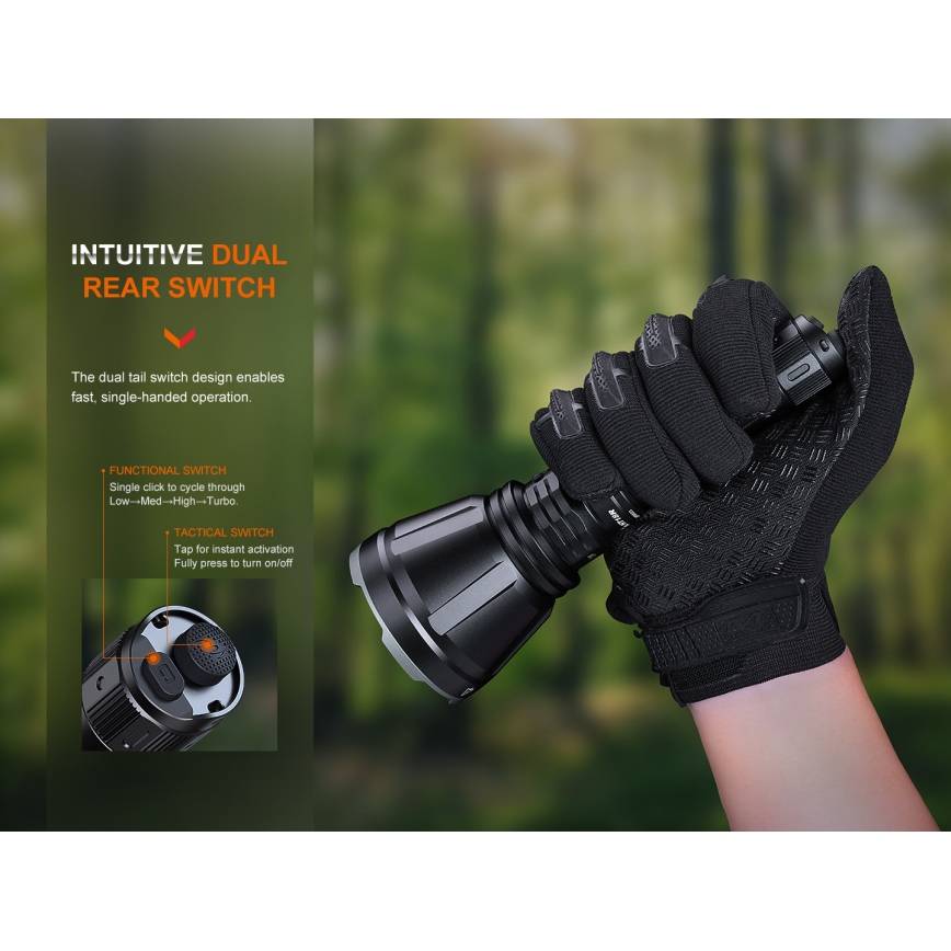 Fenix HT18R - LED lommelygte dæmpbar og genopladelig LED/1x21700 IP68 2800 lm 42 timer