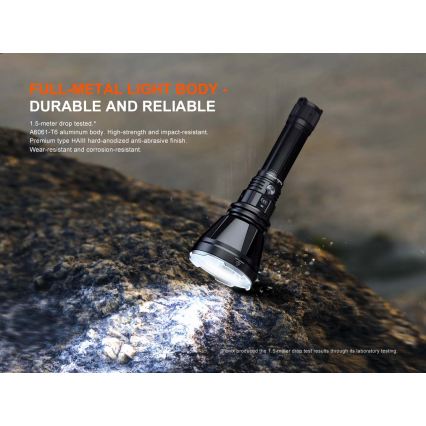 Fenix HT18RV20 - LED-dæmpbar genopladelig lommelygte LED/USB 6000 mAh IP68 3700 lm 87 h sort
