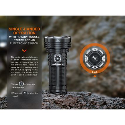 Fenix LR40RV20 - Genopladelig LED lommelygte LED/USB IP68 15000 skinnende 177 timer 5000 mAh