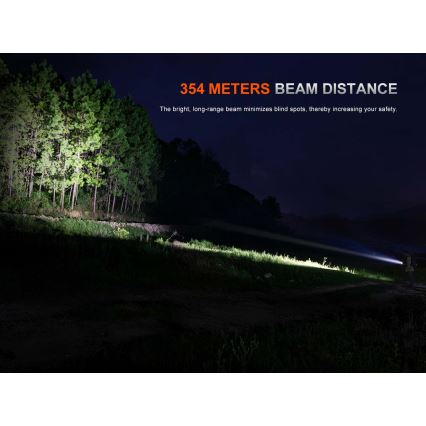 Fenix PD26RACE - LED-dæmpbar genopladelig lommelygte LED/USB 1600 mAh IP68 1300 lm 556 h sort