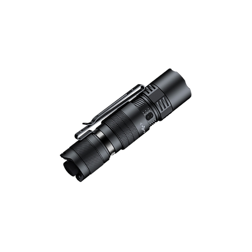 Fenix PD26RACE - LED-dæmpbar genopladelig lommelygte LED/USB 1600 mAh IP68 1300 lm 556 h sort