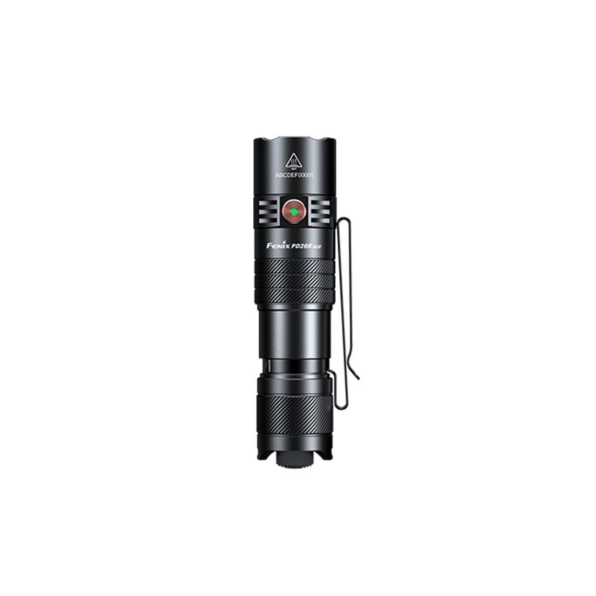 Fenix PD26RACE - LED-dæmpbar genopladelig lommelygte LED/USB 1600 mAh IP68 1300 lm 556 h sort