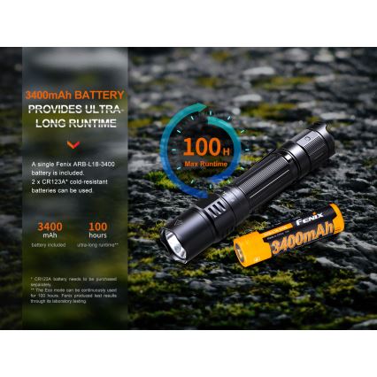 Fenix PD35R - Genopladelig LED lommelygte LED/USB/2xCR123A IP68 1700 lm 100 timer 3400 mAh