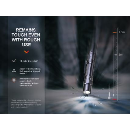 Fenix PD35R - Genopladelig LED lommelygte LED/USB/2xCR123A IP68 1700 lm 100 timer 3400 mAh