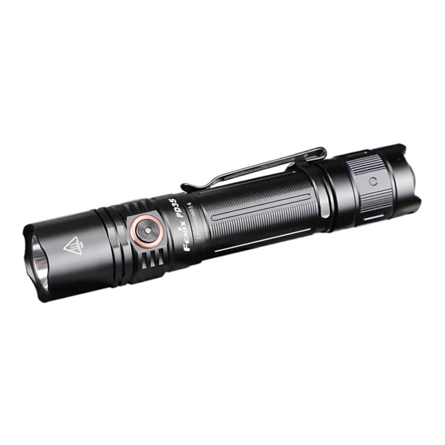Fenix PD35V30 - Genopladelig LED lommelygte LED/USB/2xCR123A IP68 1700 skinnende 230 timer 2600 mAh