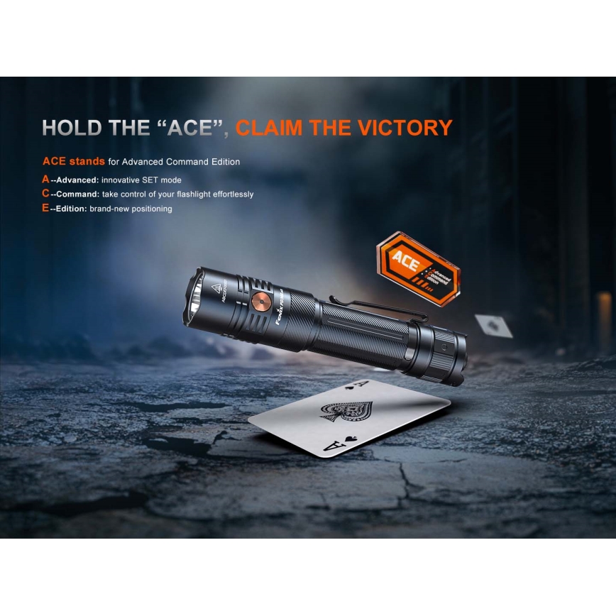 Fenix PD36RACE - LED dæmpbar genopladelig lommelygte LED/USB 5000 mAh IP68 3000 lm 63,45 h sort