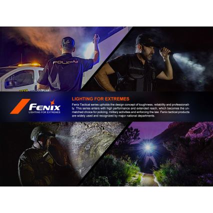 Fenix PD36RACE - LED dæmpbar genopladelig lommelygte LED/USB 5000 mAh IP68 3000 lm 63,45 h sort