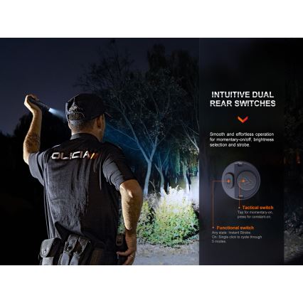 Fenix PD36RPRO - LED Genopladelig lommelygte LED/USB IP68 2800 lm 42 timer 5000 mAh