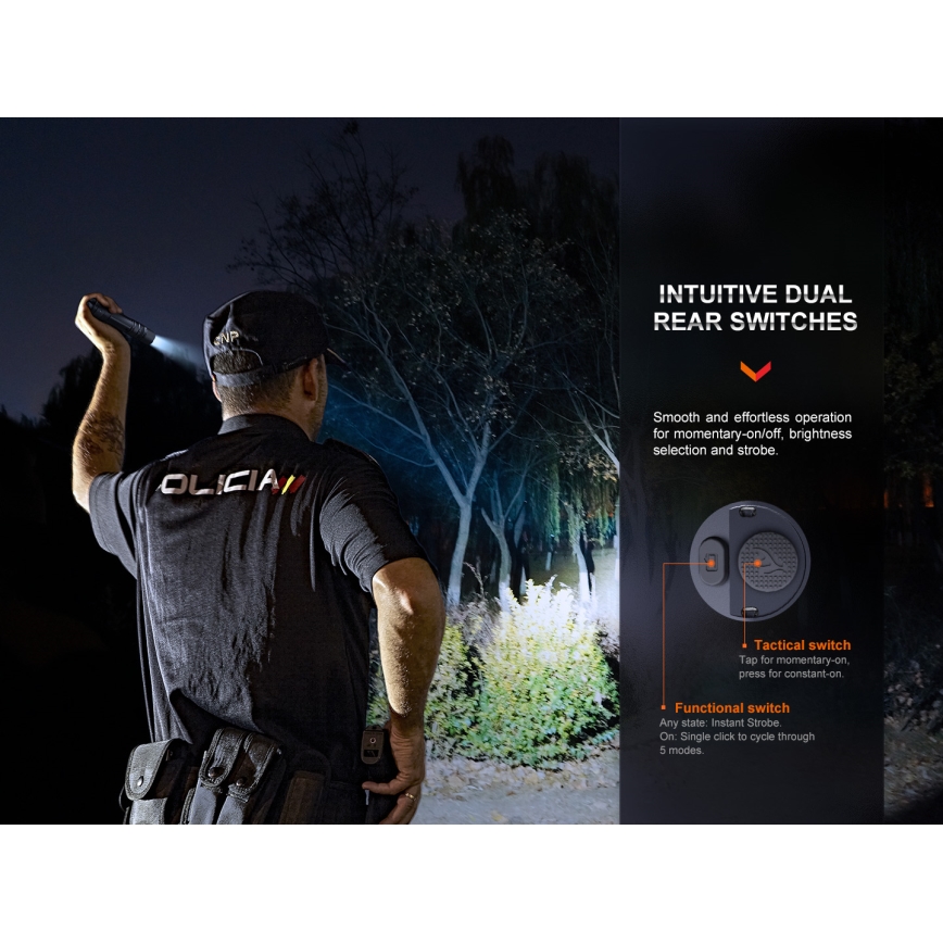 Fenix PD36RPRO - LED Genopladelig lommelygte LED/USB IP68 2800 lm 42 timer 5000 mAh