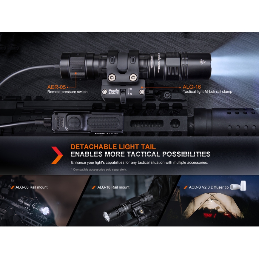 Fenix PD36RPRO - LED Genopladelig lommelygte LED/USB IP68 2800 lm 42 timer 5000 mAh