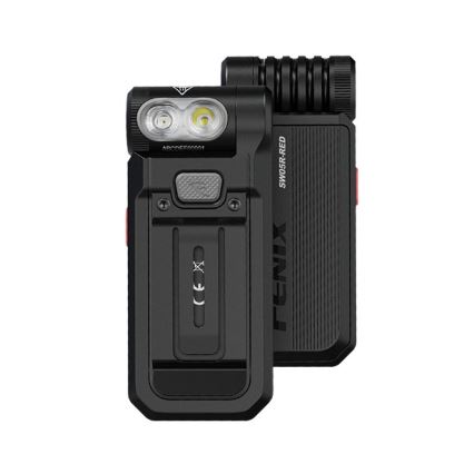 Fenix SW05RREDBLC - LED lommelygte dæmpbar og genopladelig LED/USB IPX6 150 lm 49 timer sort
