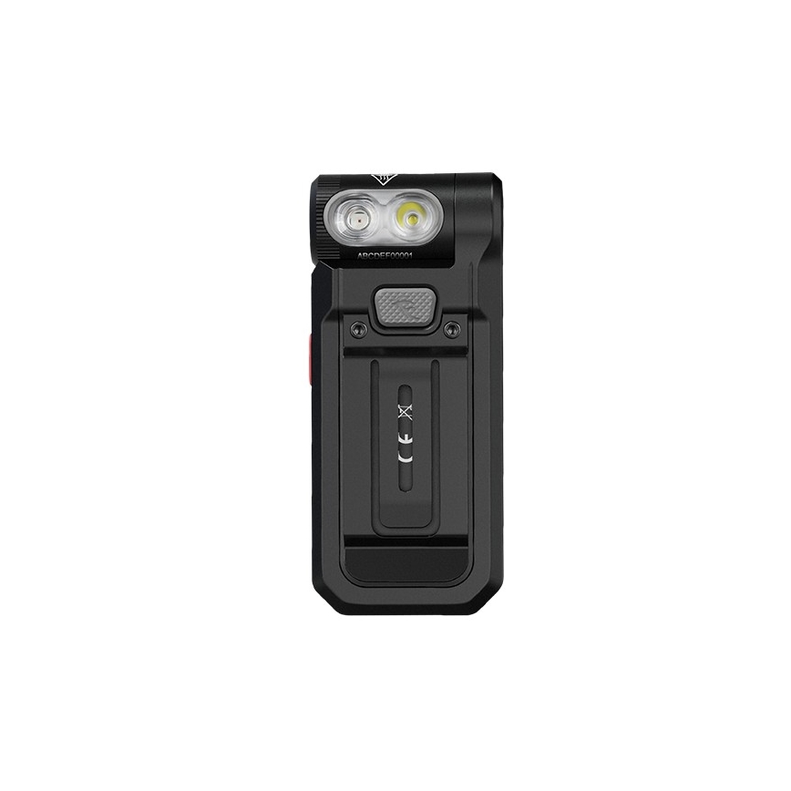 Fenix SW05RREDBLC - LED lommelygte dæmpbar og genopladelig LED/USB IPX6 150 lm 49 timer sort