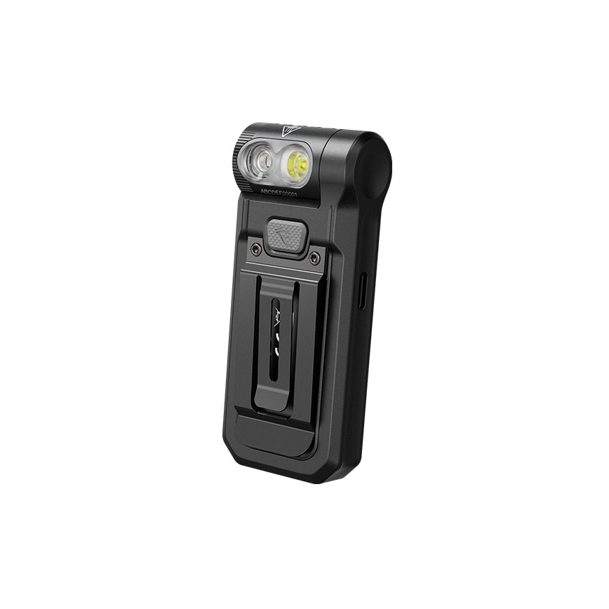 Fenix SW05RREDBLC - LED lommelygte dæmpbar og genopladelig LED/USB IPX6 150 lm 49 timer sort