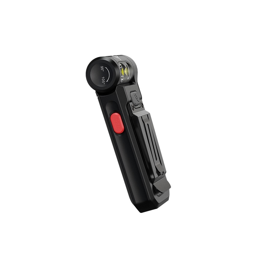 Fenix SW05RREDBLC - LED lommelygte dæmpbar og genopladelig LED/USB IPX6 150 lm 49 timer sort