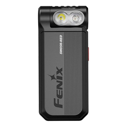 Fenix SW05RREDBLC - LED lommelygte dæmpbar og genopladelig LED/USB IPX6 150 lm 49 timer sort