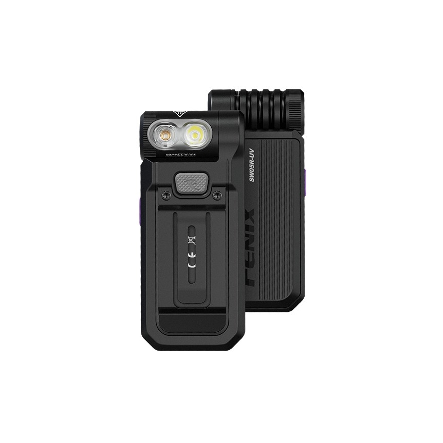 Fenix SW05RUVBLC - LED lommelygte dæmpbar og genopladelig LED/USB IPX6 150 lm 49 timer sort