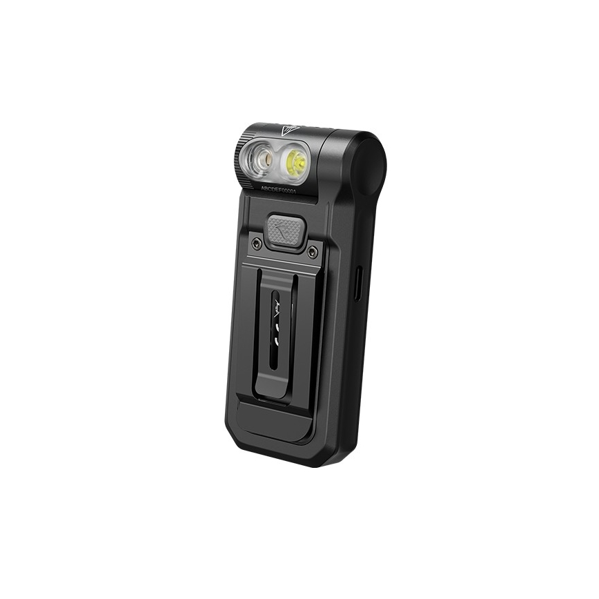 Fenix SW05RUVBLC - LED lommelygte dæmpbar og genopladelig LED/USB IPX6 150 lm 49 timer sort