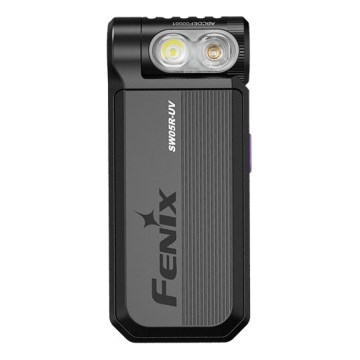 Fenix SW05RUVBLC - LED lommelygte dæmpbar og genopladelig LED/USB IPX6 150 lm 49 timer sort