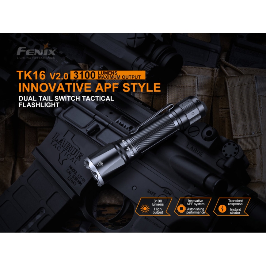 Fenix TK16V20 - LED lommelygte genopladelig LED/1x21700 IP68 3100 lm 43 timer