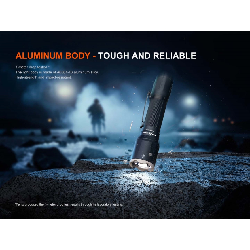 Fenix TK17BLK - LED dæmpbar genopladelig lommelygte LED/USB 6000 mAh IP68 3600 lm 60 t sort