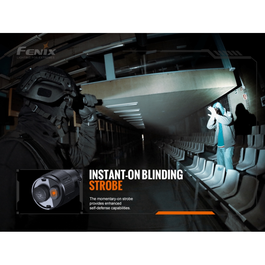 Fenix TK20RV20 - LED lommelygte genopladelig LED/USB IP68 3000 lm 48 timer