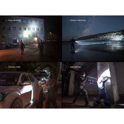 Fenix TK21RBLK - LED-dæmpbar opladelig lommelygte LED/USB 6000 mAh IP68 3600 lm 72,5 h sort