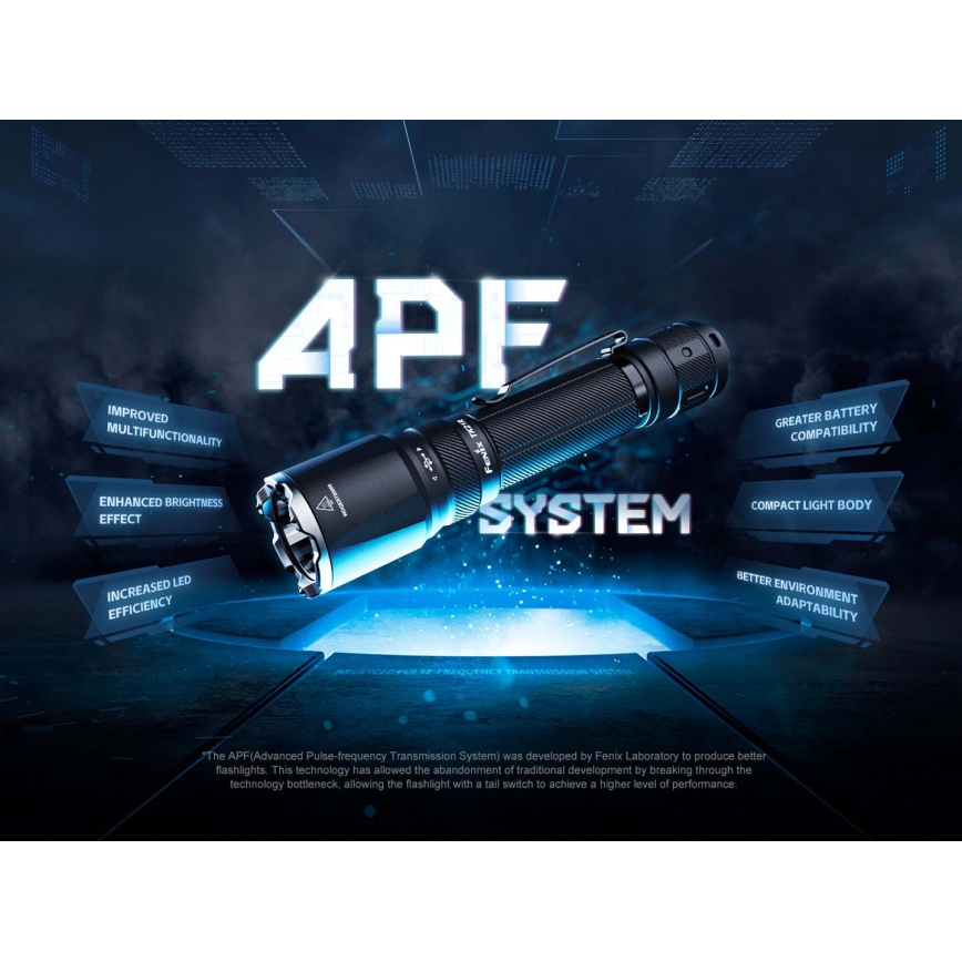 Fenix TK21RBLK - LED-dæmpbar opladelig lommelygte LED/USB 6000 mAh IP68 3600 lm 72,5 h sort