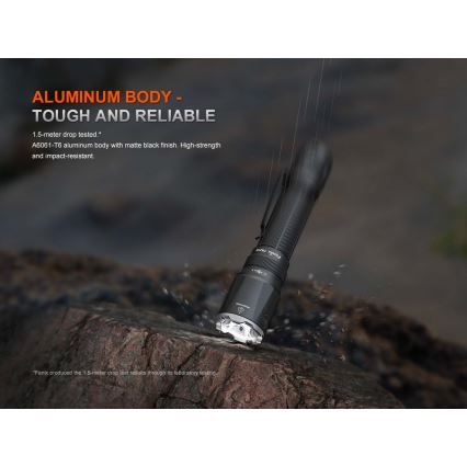 Fenix TK21RBLK - LED-dæmpbar opladelig lommelygte LED/USB 6000 mAh IP68 3600 lm 72,5 h sort