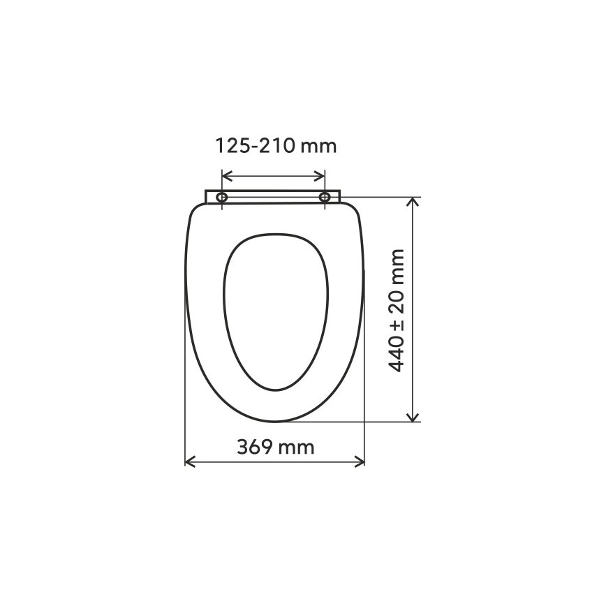 FERRO - SoftClose-toiletbræt i duroplast, hvid