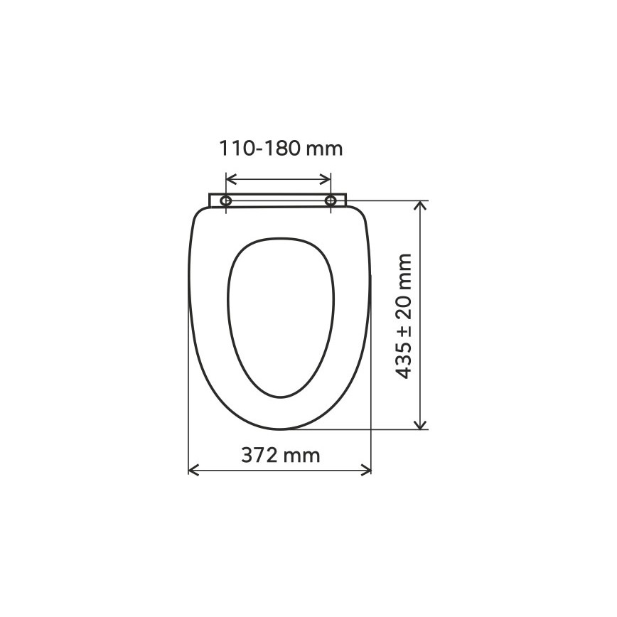 FERRO - Toiletsæde i MDF med askefinér