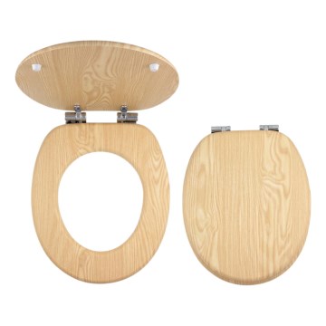 FERRO - Toiletsæde SoftClose MDF/dekor ask