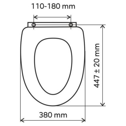 FERRO - Toiletsæde SoftClose MDF/dekor ask