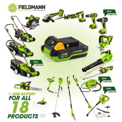 Fieldmann - 20V Li-Ion genopladeligt batteri 4000 mAh