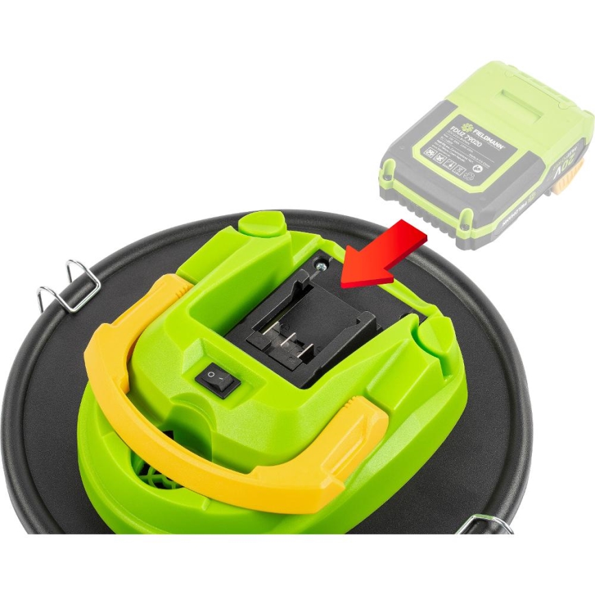 Fieldmann - Batteridrevet askestøvsuger 150W/20V