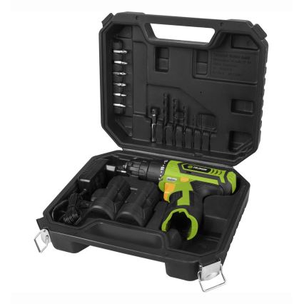 Fieldmann - AKU Boremaskine med tilbehør 12V 1300 mAh