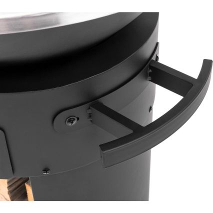 Fieldmann - Bærbar 3-i-1-grill i rustfrit stål/sort