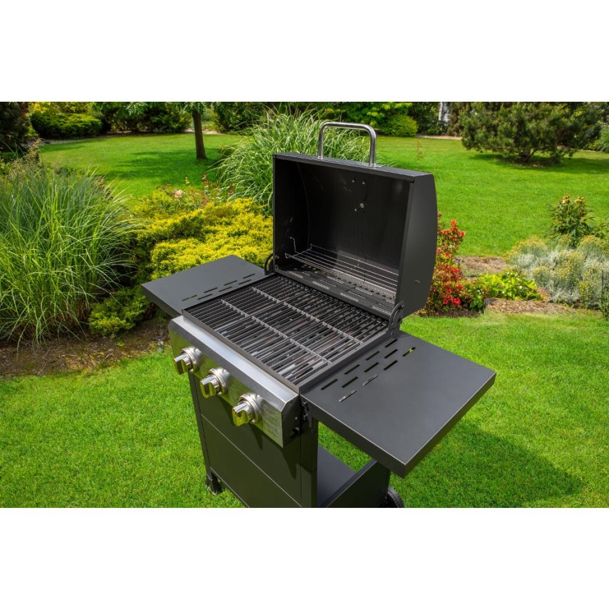 Fieldmann - Gasgrill 3x brændere sort