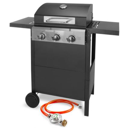 Fieldmann - Gasgrill 3x brændere sort