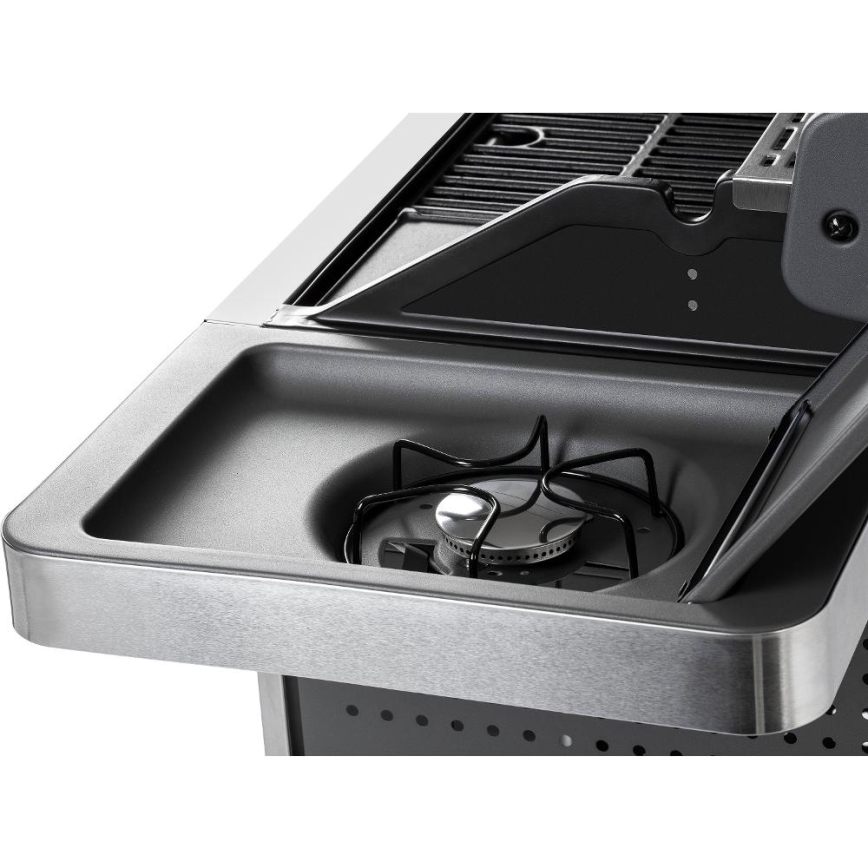 Fieldmann - Gasgrill med 5 brændere, mat krom