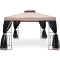 Fieldmann - Havepavillon 3x3 m beige/sort