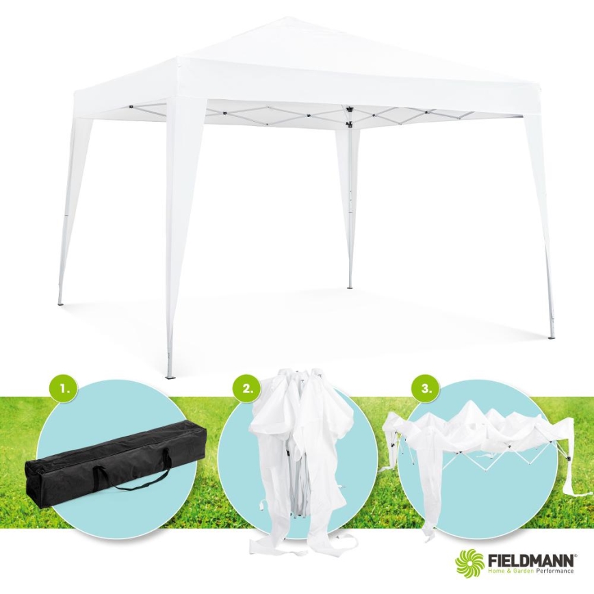 Fieldmann - Havepavillon 3x3 m hvid