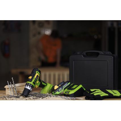 Fieldmann - Ledningsfri boremaskine 2000 mAh 20V + hurtigopladningsstation