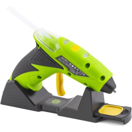 Fieldmann - Ledningsfri limpistol 4V 1500 mAh grøn