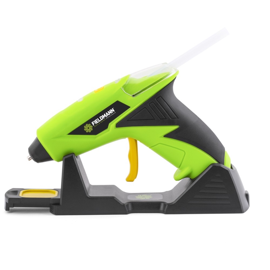 Fieldmann - Ledningsfri limpistol 4V 1500 mAh grøn