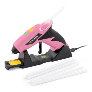 Fieldmann - Ledningsfri limpistol 4V 1500 mAh lyserød