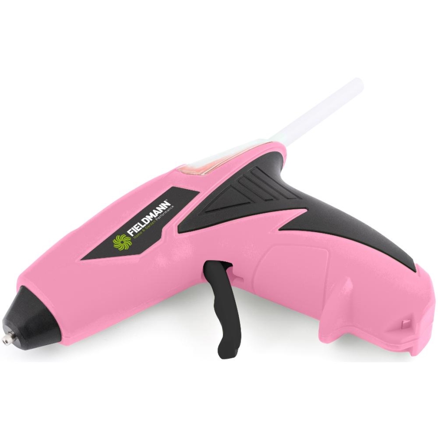 Fieldmann - Ledningsfri limpistol 4V 1500 mAh lyserød