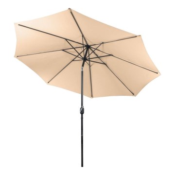 Fieldmann - Parasol diameter 3 m cremefarvet